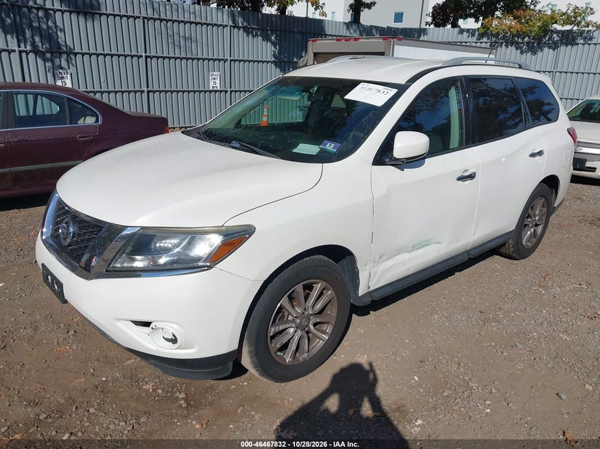 2013 Nissan Pathfinder Sv, Левый бок, IAAI, VIN 5N1AR2MM1DC638891 — фото 2