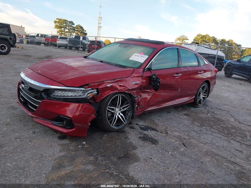 Vin: 1hgcv3f92ma020256, lot: 46968236, honda accord hybrid touring 20212