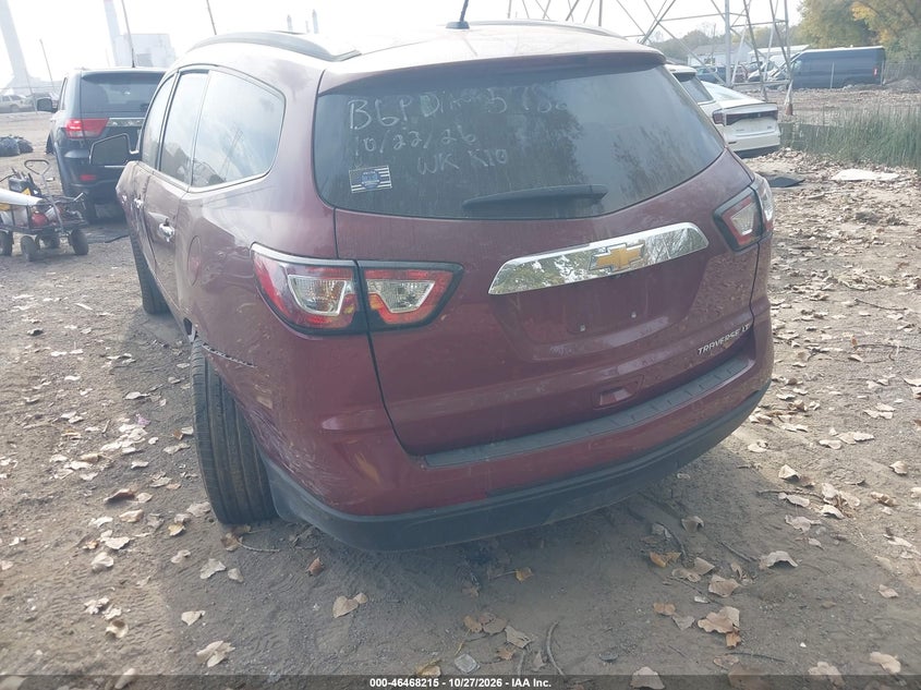 Vin: 1gnkrgkd3fj357836, lot: 46968593, chevrolet traverse 1lt 20153