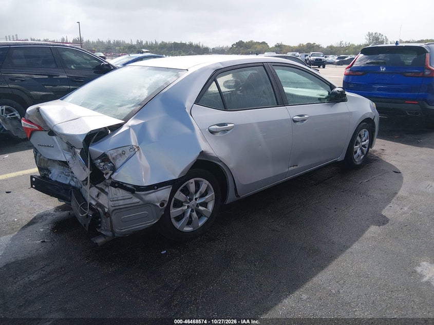 Vin: 2t1burhe9ec155130, lot: 46968953, toyota corolla le 20144
