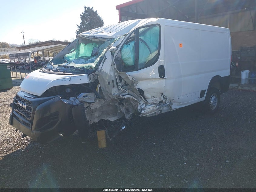 Vin: 3c6lrvag8te159749, lot: 46969563, ram promaster 1500 tradesman low roof 136 wb w/pass seat 20262