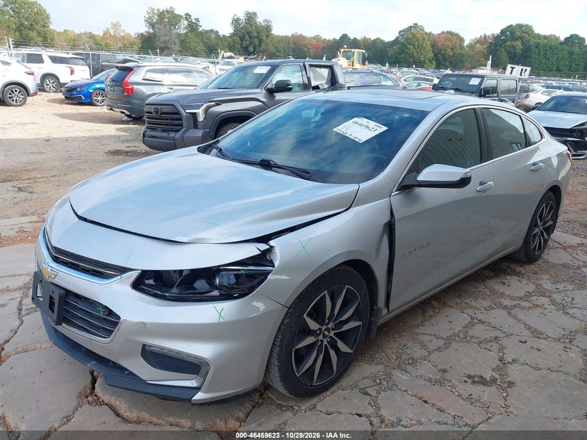 2017 Chevrolet Malibu 1Lt, Удар спереди, IAAI, VIN 1G1ZE5ST9HF254899 — фото 2