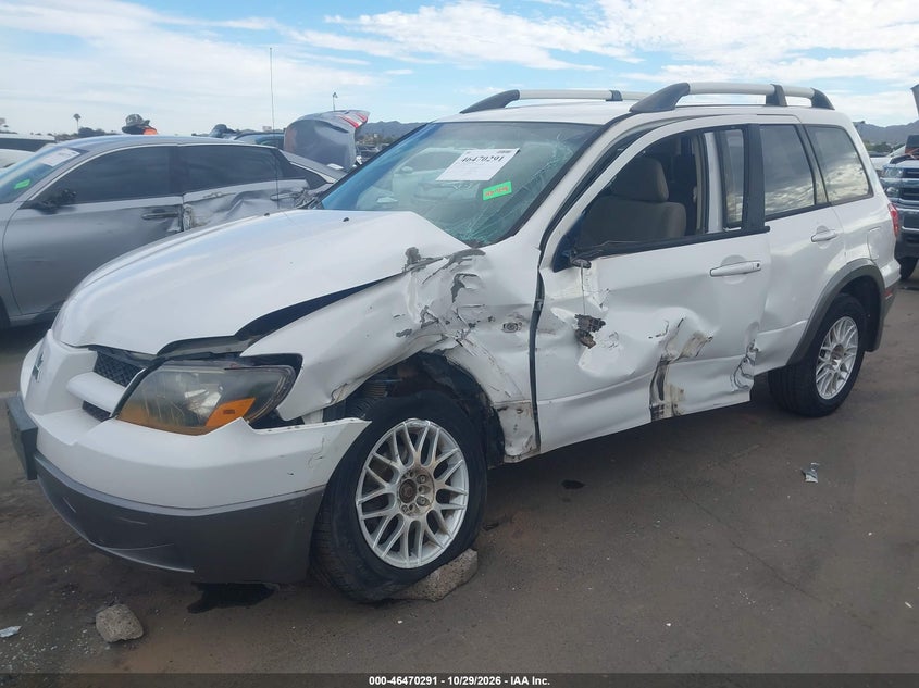 2004 Mitsubishi Outlander Ls, Left Side, IAAI, VIN JA4LX31F04U034882 — photo 2