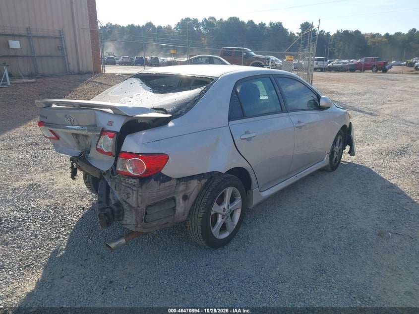 Vin: 2t1bu4ee0bc625385, lot: 46971273, toyota corolla s 20114