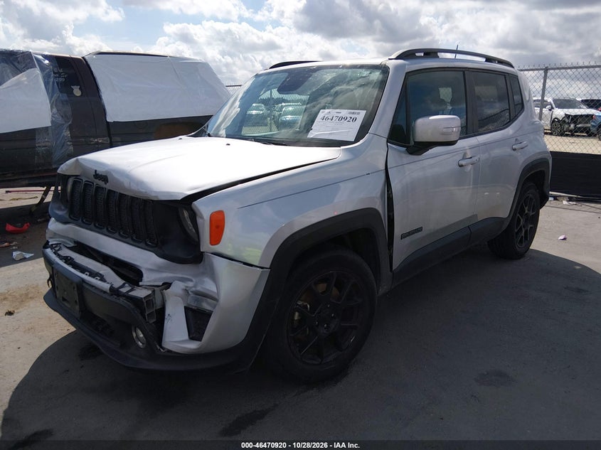 2019 Jeep Renegade Altitude Fwd, Перёд и зад, IAAI, VIN ZACNJABB5KPK40422 — фото 2