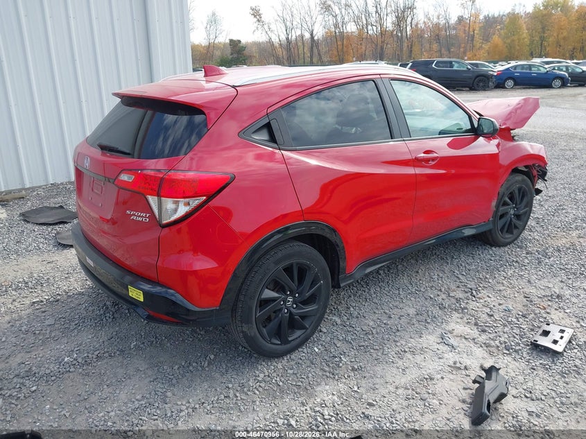 Vin: 3czru6h17nm731180, lot: 46971335, honda hr-v awd sport 20224