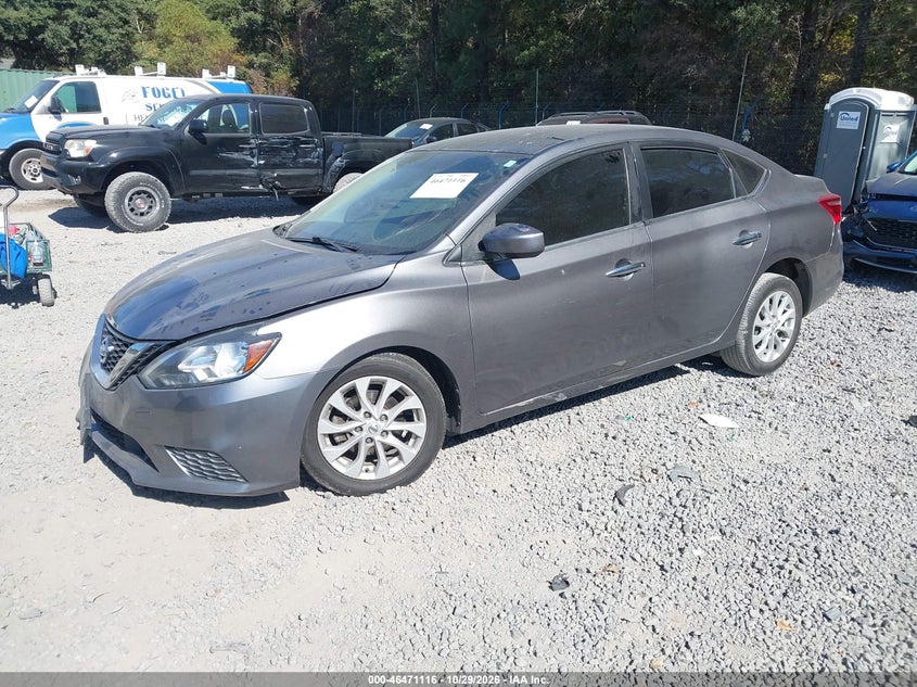 2019 Nissan Sentra Sv, Неизвестно, IAAI, VIN 3N1AB7AP2KY455446 — фото 2