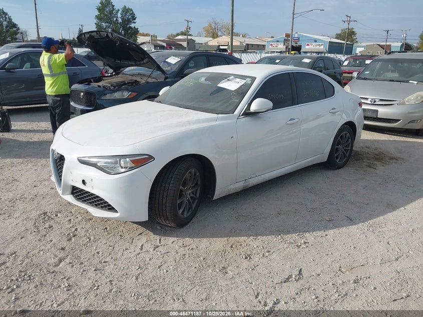 2019 Alfa Romeo Giulia Awd, Угон, IAAI, VIN ZARFANAN8K7604507 — фото 2