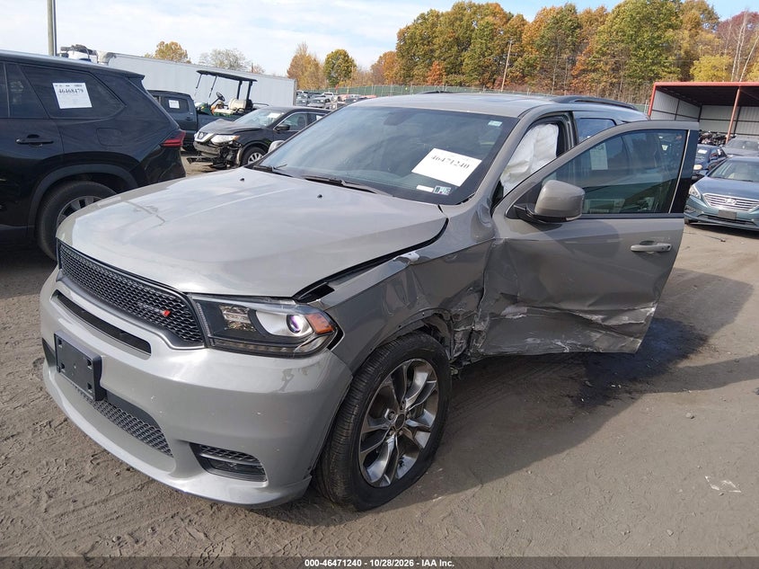 Vin: 1c4rdjdg9lc120004, lot: 46971619, dodge durango gt plus awd 20202