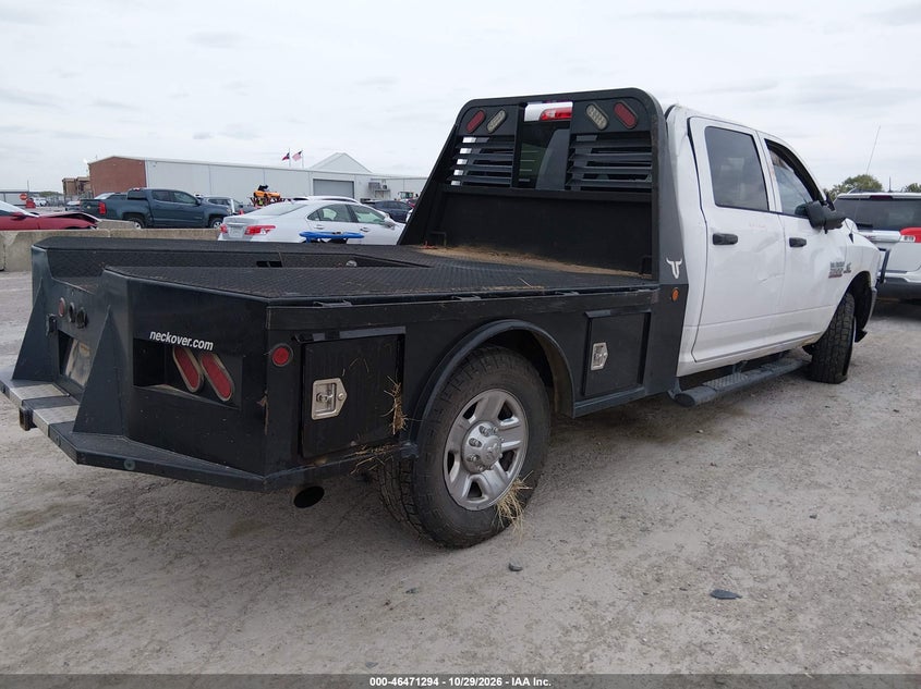 Vin: 3c6ur5hl5jg109397, lot: 46971673, ram 2500 tradesman  4x4 8' box 20184
