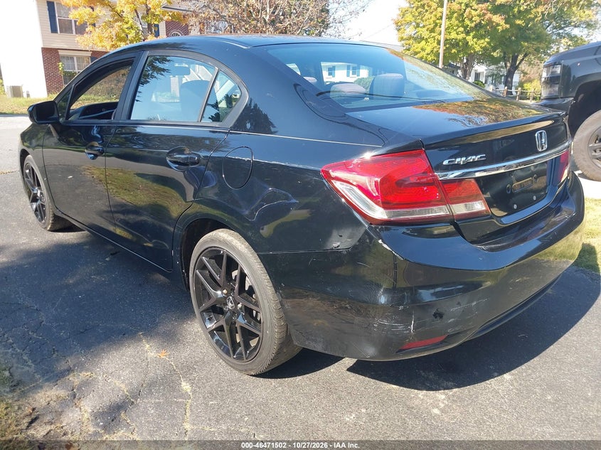 Vin: 19xfb2f58fe289762, lot: 46971881, honda civic lx 20153