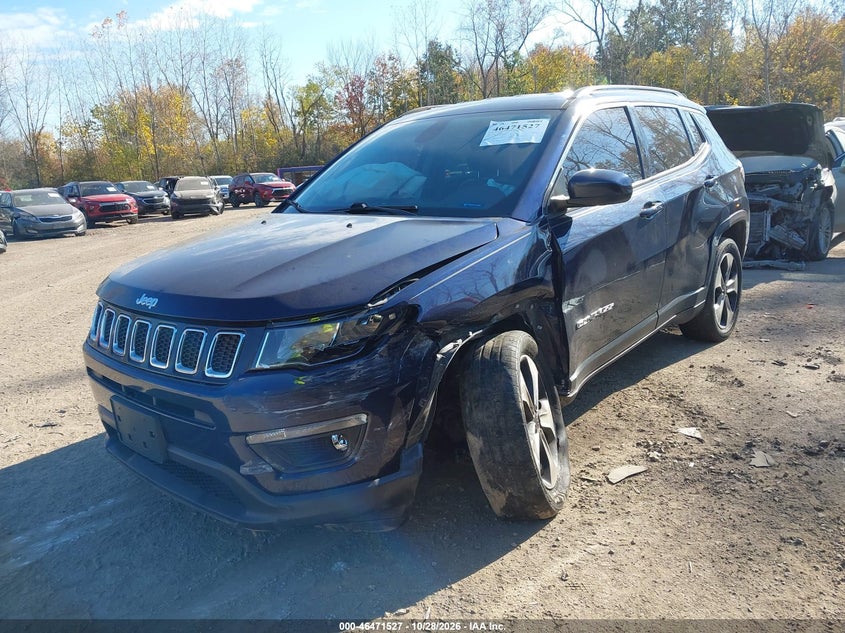 2018 Jeep Compass Latitude 4X4, Левый бок, IAAI, VIN 3C4NJDBB9JT154803 — фото 2