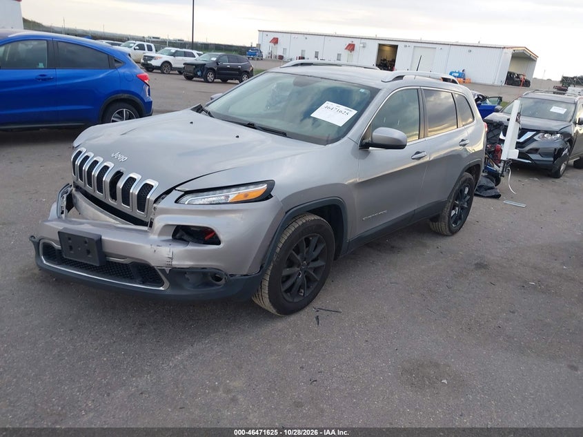 2016 Jeep Cherokee Limited, Удар спереди, IAAI, VIN 1C4PJMDS2GW237482 — фото 2