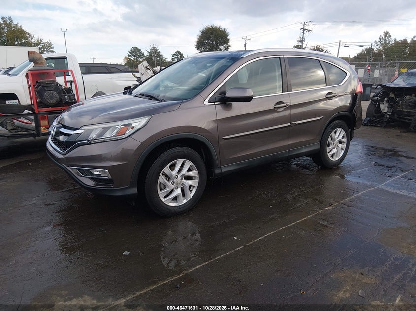 2016 Honda Cr-V Ex-L, Удар сзади, IAAI, VIN 2HKRM3H79GH548851 — фото 2