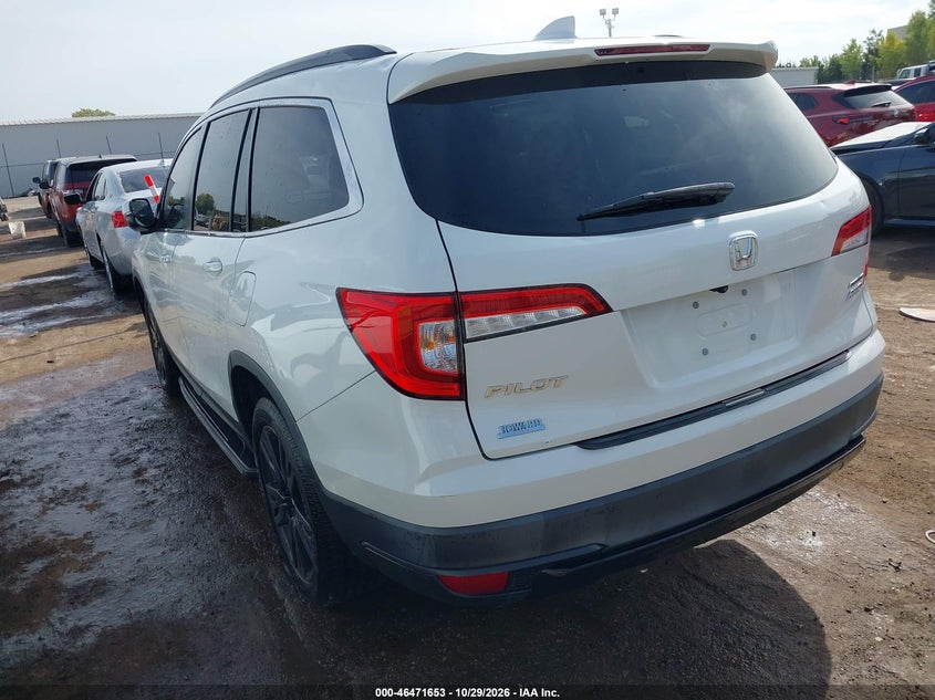 Vin: 5fnyf6h20mb052455, lot: 46972032, honda pilot awd special edition 20213