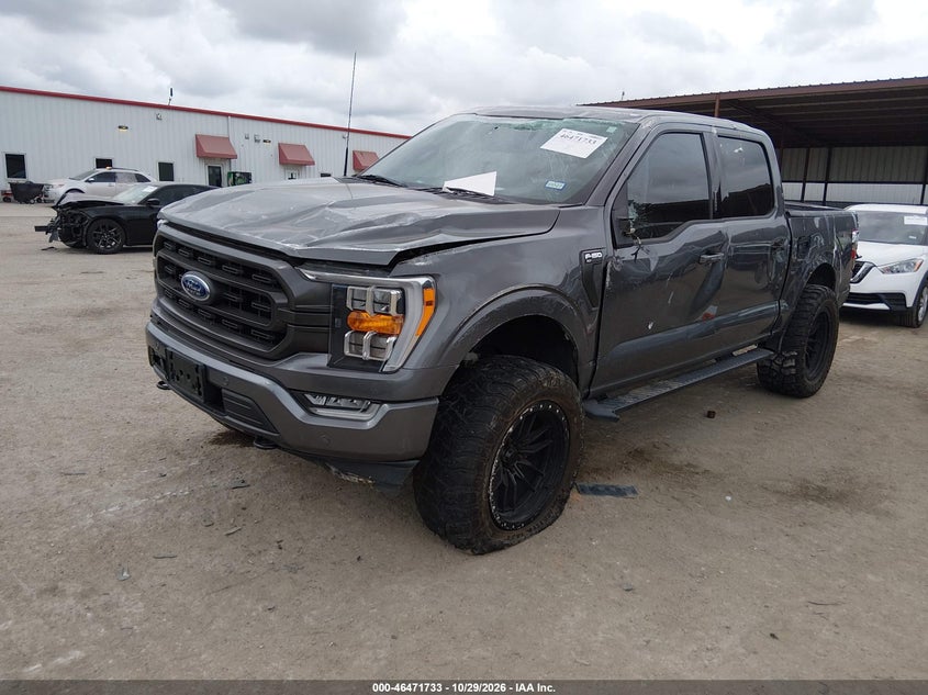 2022 Ford F-150 Xlt, All Over, IAAI, VIN 1FTEW1EP4NKD86949 — photo 2