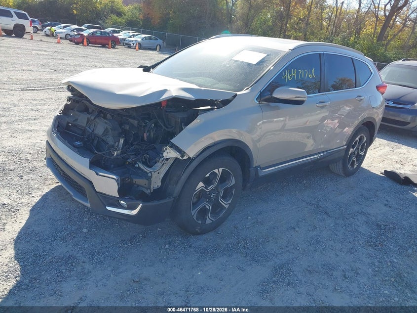2019 Honda Cr-V Touring, Повреждение двигателя, IAAI, VIN 2HKRW2H9XKH623040 — фото 2
