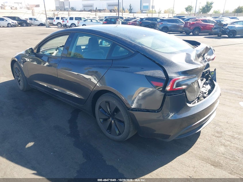 Vin: 5yj3e1ea8sf878964, lot: 46972228, tesla model 3 long range rear-wheel drive/standard rear-wheel drive 20253