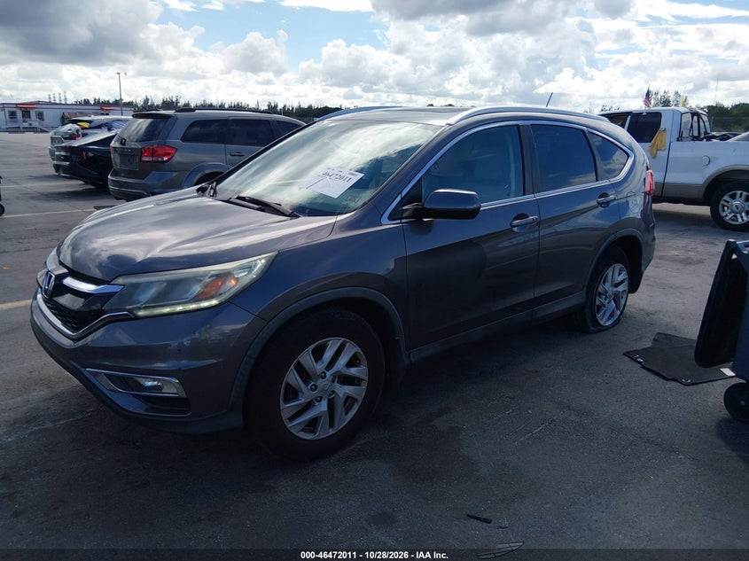 2016 Honda Cr-V Ex-L, Left & Right Side, IAAI, VIN 2HKRM3H74GH565301 — photo 2