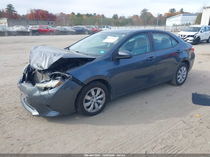 2015 Toyota Corolla Le, Удар спереди, IAAI, VIN 2T1BURHE4FC403169 — фото 2