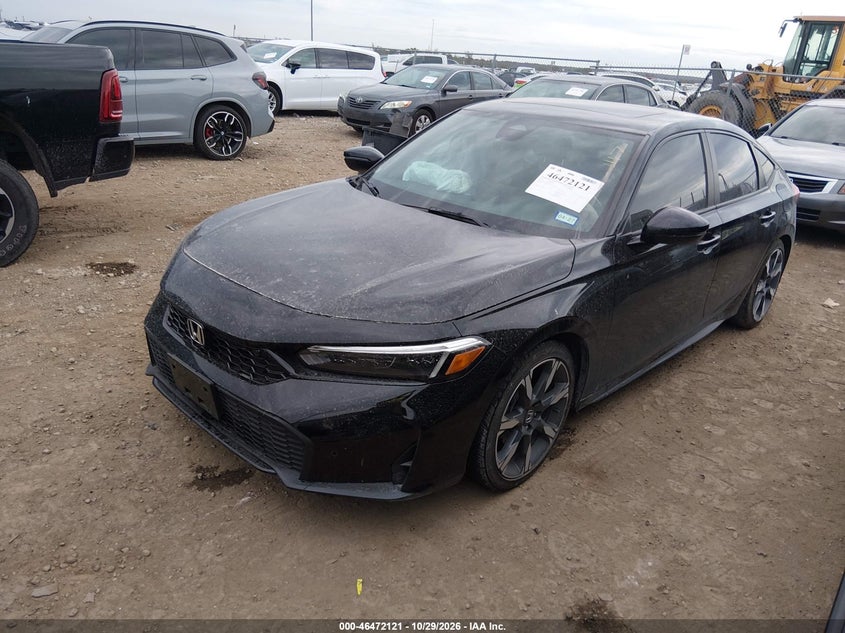 Vin: 19xfl4h90se011117, lot: 46972500, honda civic hybrid sport touring 20252