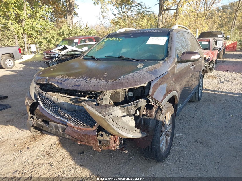 Vin: 5xykuda20bg095581, lot: 46972591, kia sorento ex v6 20112