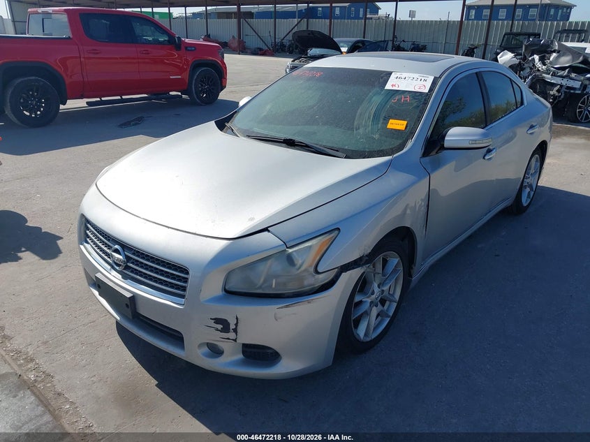 2010 Nissan Maxima 3.5 Sv, Front & Rear, IAAI, VIN 1N4AA5AP6AC872246 — photo 2