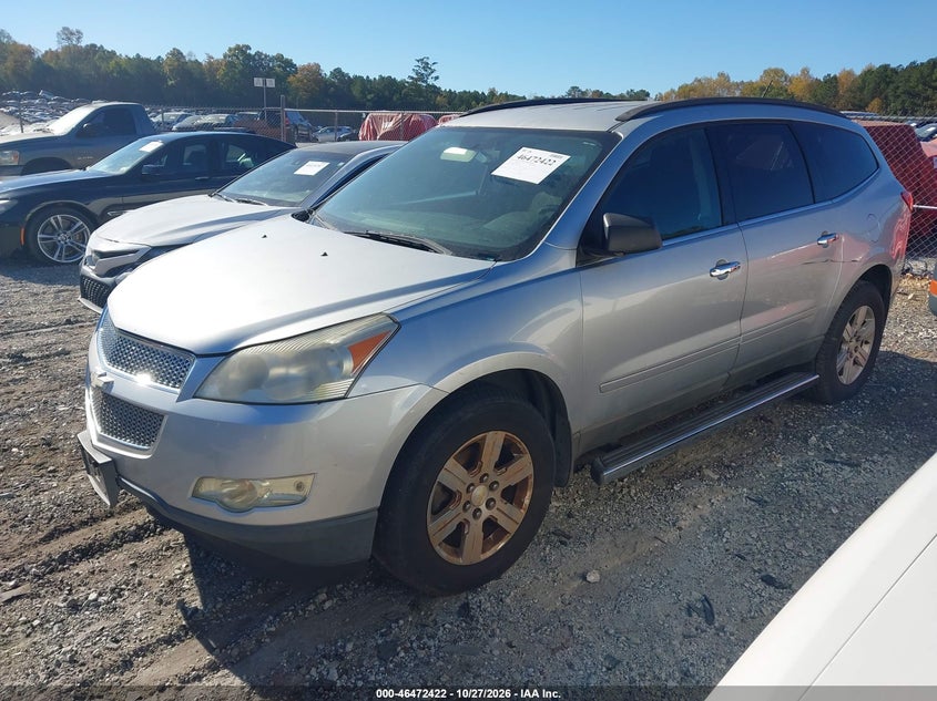 Vin: 1gnkrged7cj216842, lot: 46972801, chevrolet traverse 1lt 20122
