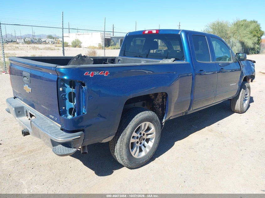 Vin: 1gcvkrec7hz242508, lot: 46972832, chevrolet silverado 1500 1lt 20174