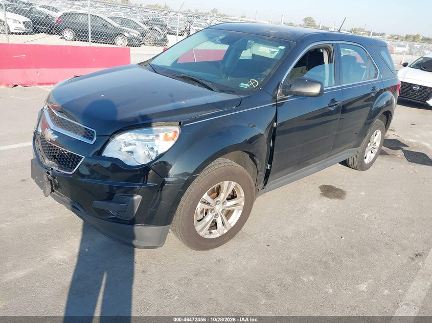 Vin: 2gnalbek9d6365203, lot: 46972838, chevrolet equinox ls 20132