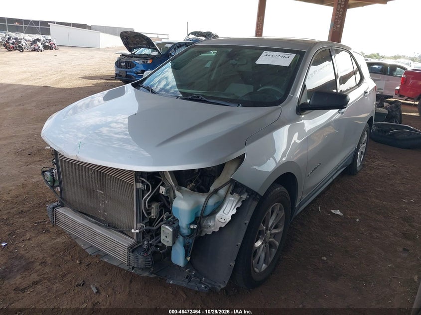 2018 Chevrolet Equinox Ls, Front End, IAAI, VIN 3GNAXHEV9JS505975 — photo 2