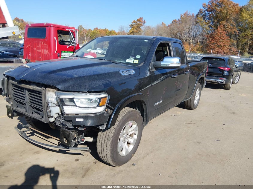 Vin: 1c6srfdt2kn806537, lot: 46972888, ram 1500 laramie  4x4 6'4 box 20192