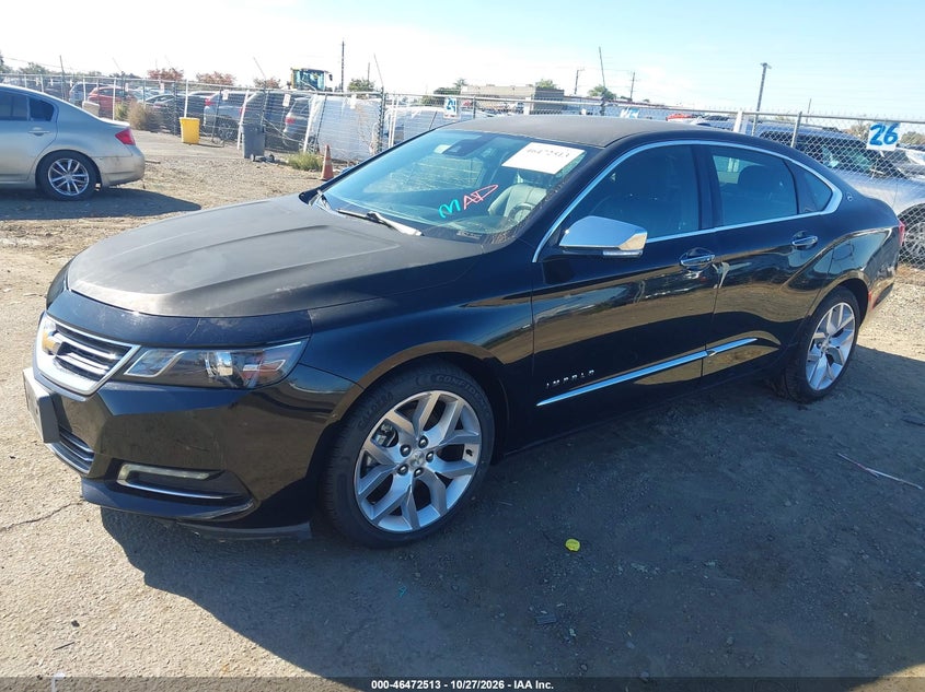 Vin: 1g1145s36hu186704, lot: 46972892, chevrolet impala 2lz 20172