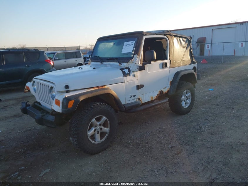 2006 Jeep Wrangler X, Обычный износ, IAAI, VIN 1J4FA39S36P743078 — фото 2