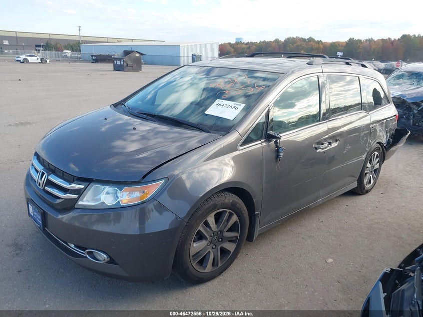 Vin: 5fnrl5h97eb010841, lot: 46972935, honda odyssey touring/touring elite 20142