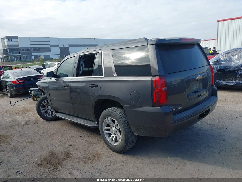 Vin: 1gnscakc1hr282922, lot: 46972960, chevrolet tahoe ls 20173