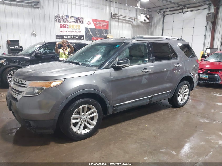 2014 Ford Explorer Xlt, Правый зад, IAAI, VIN 1FM5K8D87EGB78691 — фото 2