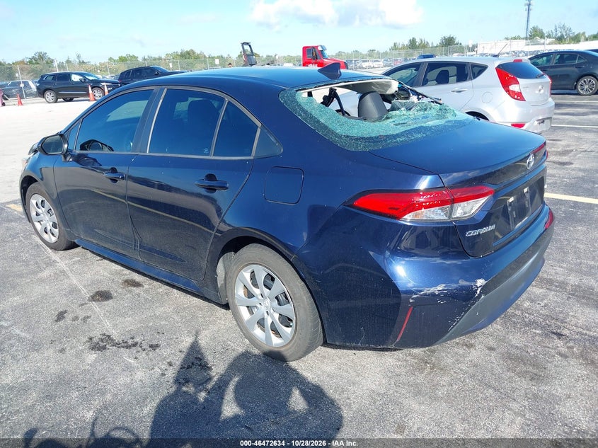 Vin: 5yfeprae3lp099553, lot: 46973013, toyota corolla le 20203
