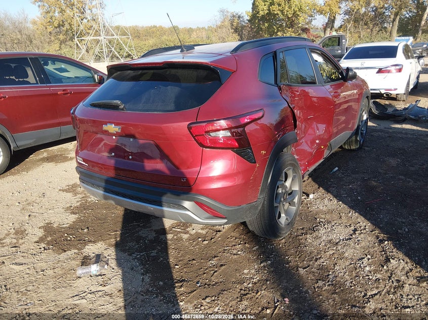 Vin: kl77lhe26rc234702, lot: 46973038, chevrolet trax fwd lt 20244