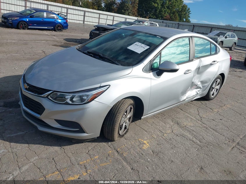 Vin: 1g1bc5sm9g7307111, lot: 46973313, chevrolet cruze ls auto 20162