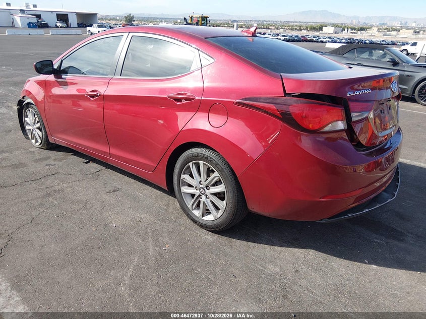 Vin: 5npdh4ae0fh599831, lot: 46973316, hyundai elantra se 20153
