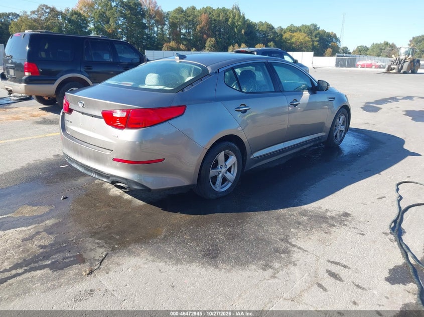 Vin: 5xxgm4a74eg288469, lot: 46973324, kia optima lx 20144