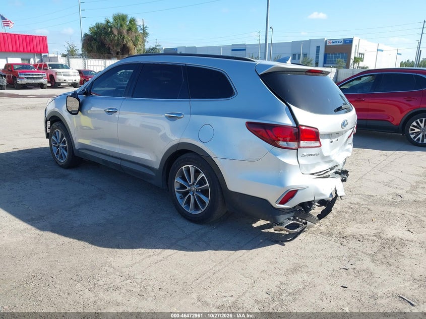 Vin: km8smdhf0hu217402, lot: 46973340, hyundai santa fe se 20173