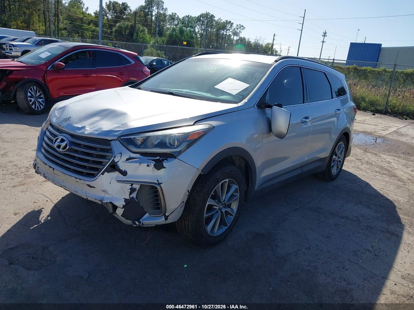 Vin: km8smdhf0hu217402, lot: 46973340, hyundai santa fe se 20172