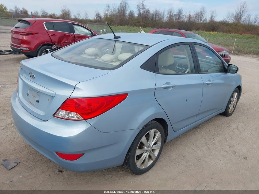Vin: kmhcu4ae3du355287, lot: 46973409, hyundai accent gls 20134