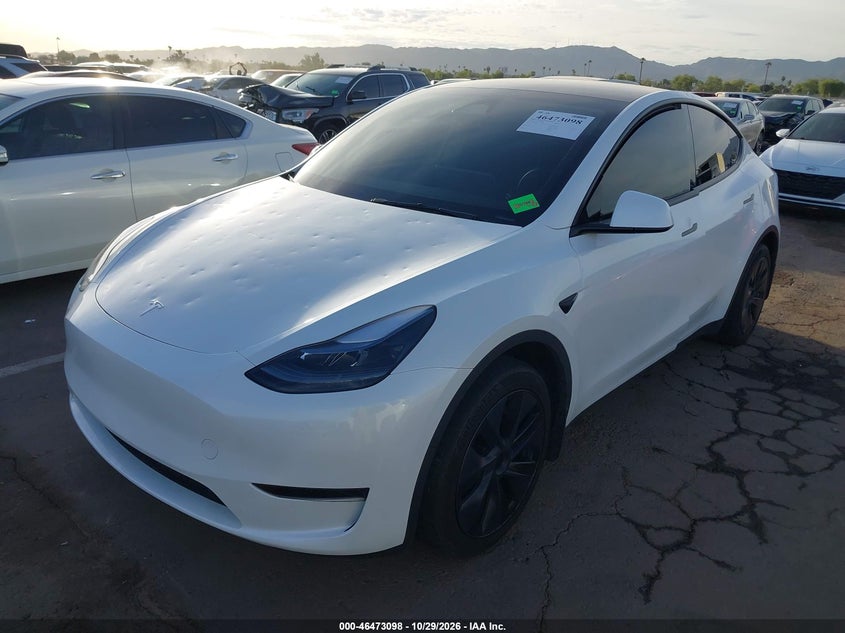 Vin: 7saygded1rf198297, lot: 46973477, tesla model y long range single motor rear-wheel drive/rwd 20242