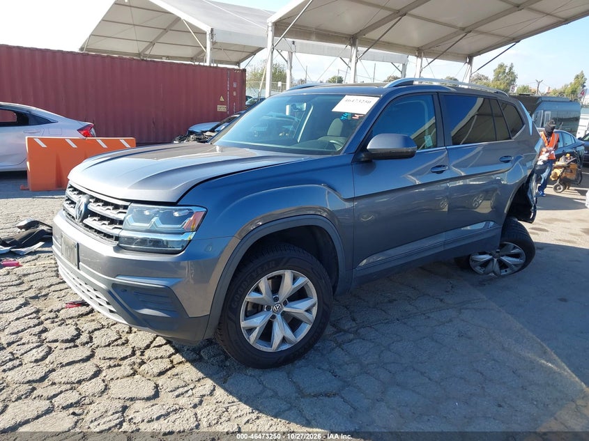 Vin: 1v2br2ca2jc503770, lot: 46973629, volkswagen atlas 3.6l v6 launch edition 20182