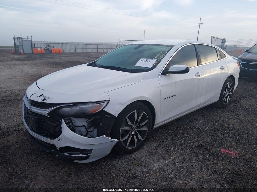 2022 Chevrolet Malibu Fwd Rs, Front End, IAAI, VIN 1G1ZG5ST3NF117611 — photo 2