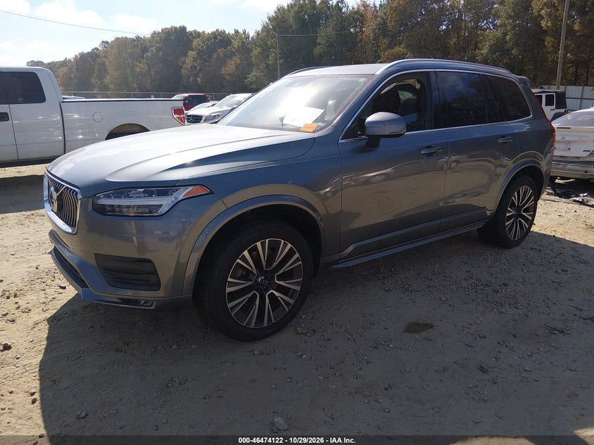 2020 Volvo Xc90 T5 Momentum 7 Passenger, Удар сзади, IAAI, VIN YV4102CK9L1564805 — фото 2
