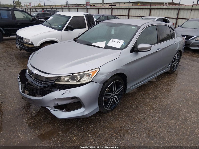 Vin: 1hgcr2f50ga229799, lot: 46974631, honda accord sport 20162